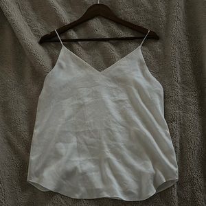 Satin white Express blouse. Size S